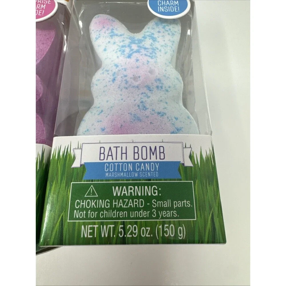 Peeps Easter Bath Bomb with Surprise Charm Inside 5.29 oz Assorted Lot of 4 NEW